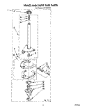 BRAKE AND DRIVE TUBE Diagram and Parts List for LA6150XTG1  Whirlpool Washer