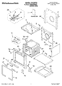 OVEN, LITERATURE Diagram and Parts List for KDRP407HSS4  KitchenAid Range