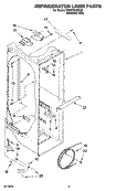 REFRIGERATOR LINER PARTS Diagram and Parts List for ED2FHAXSL02  Whirlpool Refrigerator