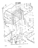 TUB , LIT/OPTIONAL Diagram and Parts List for DU7216XS1  Whirlpool Dishwasher
