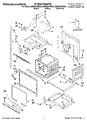 OVEN PARTS Diagram and Parts List for KEBS207SWH00  KitchenAid Wall Oven