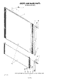 DOOR AND PANEL Diagram and Parts List for KUDI21DS2  KitchenAid Dishwasher