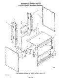 EXTERNAL OVEN Diagram and Parts List for SF302ESRW2  Whirlpool Range