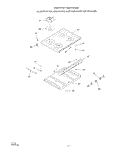 BURNER Diagram and Parts List for 1303^0A  Whirlpool Range