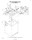 TOP AND CABINET , LITERATURE AND OPTIONAL Diagram and Parts List for LA5460XMW1  Whirlpool Washer