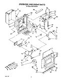 DISPENSER AND FRONT Diagram and Parts List for KSSS48DAW01  KitchenAid Refrigerator