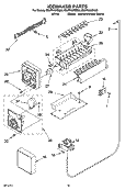 ICEMAKER PARTS, OPTIONAL PARTS (NOT INCLUDED) Diagram and Parts List for ES5FHAXSQ00  Whirlpool Refrigerator