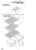 SHELF Diagram and Parts List for TT14DKXEN00  Estate Refrigerator