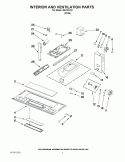 INTERIOR AND VENTILATION PARTS Diagram and Parts List for IMH15XVQ1  Whirlpool Microwave