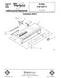 CONSOLE Diagram and Parts List for DU8116XT2  Whirlpool Dishwasher