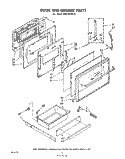 DOOR AND DRAWER Diagram and Parts List for RS576PXP0  Whirlpool Range