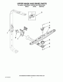UPPER WASH AND RINSE PARTS Diagram and Parts List for KUDC10FXSS0  KitchenAid Dishwasher