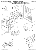 CABINET PARTS Diagram and Parts List for KUWS24RSSS01  KitchenAid Wine and Beverage Cooler