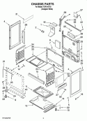 CHASSIS PARTS Diagram and Parts List for TGP310TQ1  Estate Range