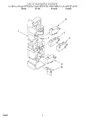 LATCH BOARD Diagram and Parts List for KHMC107EBT0  KitchenAid Microwave