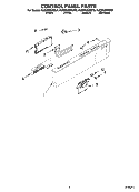 Part Location Diagram of WP8572477 Whirlpool Control Panel - Stainless