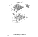 DISHRACK Diagram and Parts List for WU3000X2  Roper Dishwasher