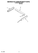 MICROWAVE COMPARTMENT PARTS Diagram and Parts List for GMC305PRS02  Whirlpool Microwave Oven Combo