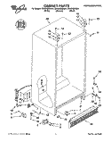 CABINET Diagram and Parts List for ED25DQXBB01  Whirlpool Refrigerator