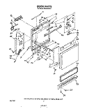 DOOR Diagram and Parts List for DU2016XS0  Whirlpool Dishwasher