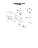 CONTROL PANEL Diagram and Parts List for KEBI270SBL1  KitchenAid Wall Oven