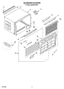 CABINET PARTS Diagram and Parts List for MACQ184XL1  Whirlpool Air Conditioner