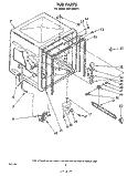TUB , LITERATURE AND OPTIONAL Diagram and Parts List for SHF7884P1  Whirlpool Dishwasher