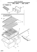 SHELF, LIT/OPTIONAL Diagram and Parts List for ET16JKXDN02  Whirlpool Refrigerator