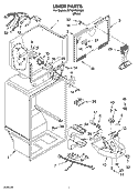 LINER PARTS Diagram and Parts List for RT18AKXKQ06  Roper Refrigerator
