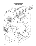 ICEMAKER Diagram and Parts List for 3XARG484WP02  Whirlpool Refrigerator