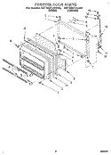 FREEZER DOOR Diagram and Parts List for 4ET18ZKXAW00  Whirlpool Refrigerator