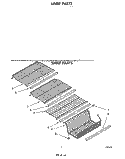 SHELF Diagram and Parts List for EV15HEXPW1  Whirlpool Freezer