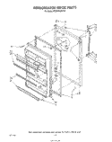 REFRIGERATOR DOOR , LIT/OPTIONAL Diagram and Parts List for ET20NKXSW10  Whirlpool Refrigerator
