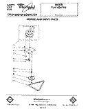 MOTOR AND DRIVE , LIT/OPTIONAL Diagram and Parts List for TU4100XTP0  Whirlpool Trash Compactor