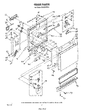 DOOR Diagram and Parts List for DU4500XR2  Whirlpool Dishwasher