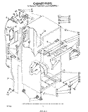 CABINET Diagram and Parts List for ET18JMXRWR1  Whirlpool Refrigerator