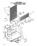 UNIT Diagram and Parts List for RT18DKYXW00  Roper Refrigerator