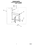 DOOR PARTS Diagram and Parts List for GH4184XSS0  Whirlpool Microwave