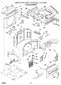 AIRFLOW AND CONTROL Diagram and Parts List for ACE082XY1  Whirlpool Air Conditioner