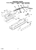 CONTROL PARTS, PARTS NOT ILLUSTRATED Diagram and Parts List for KSRP22FNBT00  KitchenAid Refrigerator