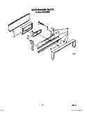 BACKGUARD Diagram and Parts List for SF3100EWN1  Whirlpool Range