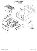 CABINET PARTS Diagram and Parts List for KAP1500SMTO  KitchenAid Laundry Accessories
