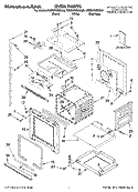 OVEN PARTS Diagram and Parts List for KEBS278SSS00  KitchenAid Wall Oven