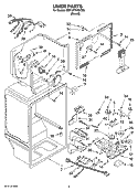 LINER PARTS Diagram and Parts List for 8ET1WTKXKT06  Whirlpool Refrigerator