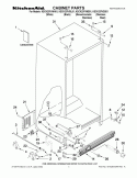 CABINET PARTS Diagram and Parts List for KSCK23FVMS01  KitchenAid Refrigerator