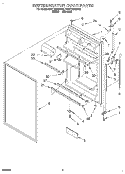 REFRIGERATOR DOOR Diagram and Parts List for 4YET18TKDN02  Whirlpool Refrigerator