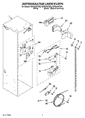 REFRIGERATOR LINER PARTS Diagram and Parts List for KSSS48QTB02  KitchenAid Refrigerator