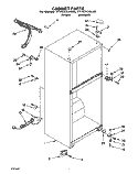 CABINET Diagram and Parts List for TT14CKXAW00  Estate Refrigerator