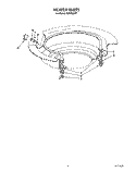 HEATER Diagram and Parts List for KUDS220T1  KitchenAid Dishwasher