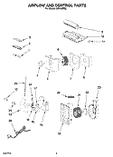 AIR FLOW AND CONTROL PARTS Diagram and Parts List for ACP102PR2  Whirlpool Air Conditioner